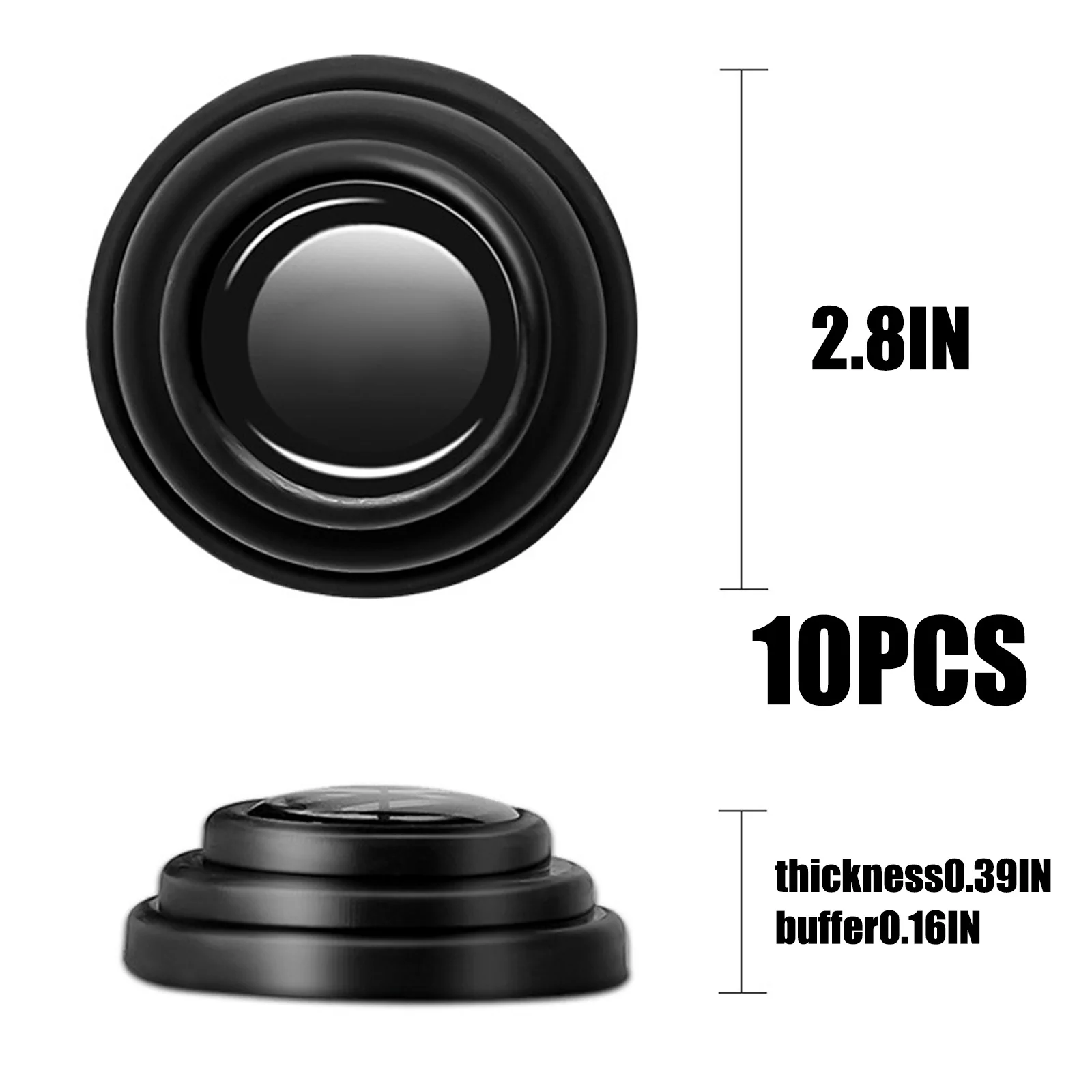 10 шт. силиконовые амортизирующие наклейки на дверь автомобиля Solaris ix35 i20 i30 i40 HYUNDAI