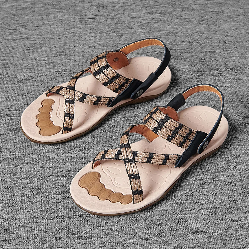 

Men Sandals In Men's Shoes Slippers Summer Men Sandals Shoes Mens Dress Beach For Summer Leather Walking Indoor Slide