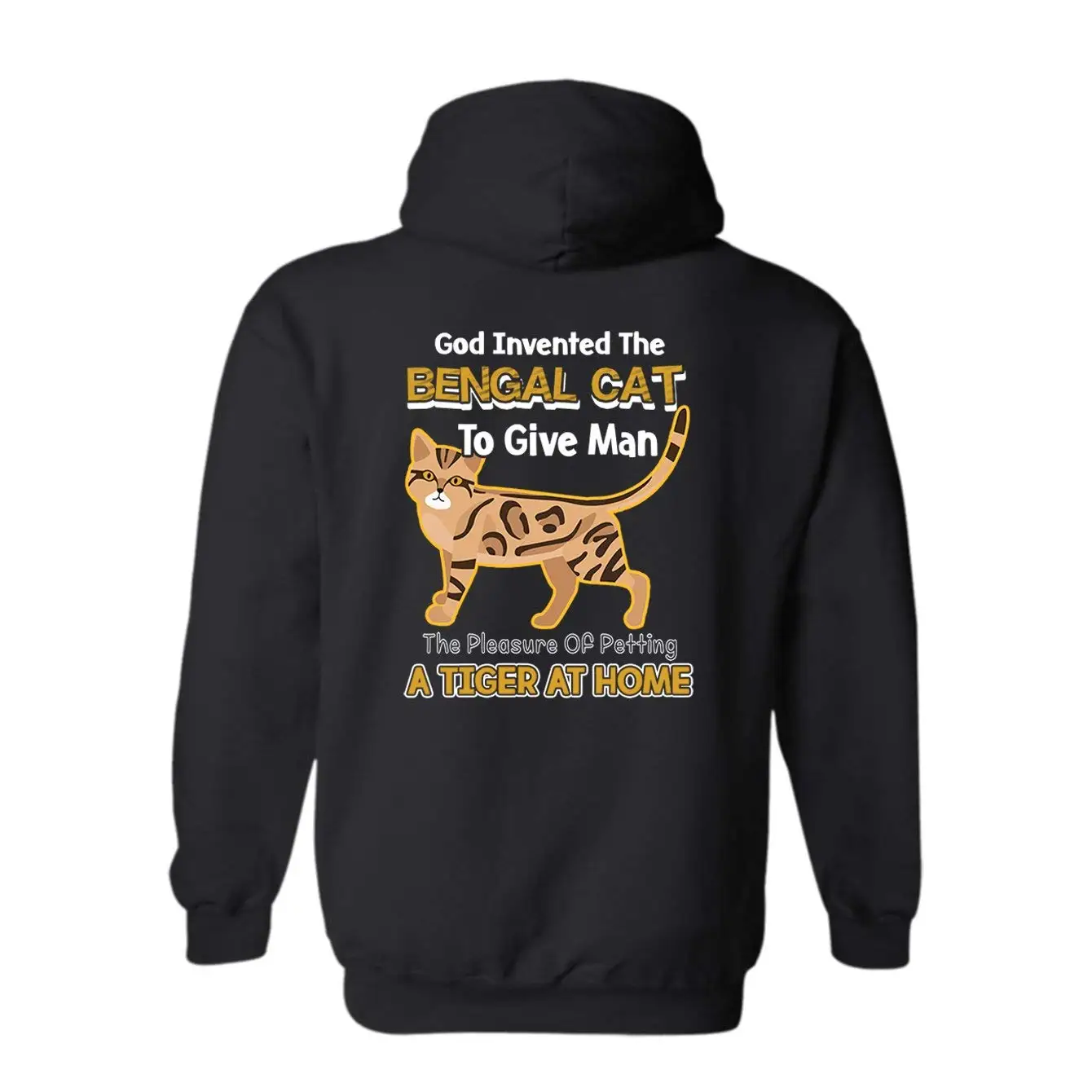 Bengal A Tiger at Home Long Sleeve Hoodie Hooded Sweatshirt |