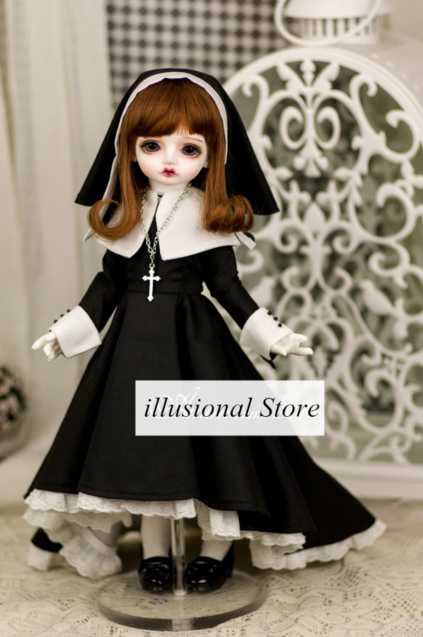 1/3 1/4 1/6 BJD SD кукольная одежда черное платье Лолита для 1/3 sd10 1/4msd bjd Кукла одежда вечернее платье