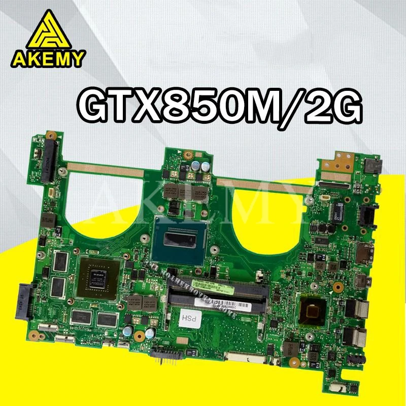 

N550JK motherboard REV:2.0 for laptop For Asus N550JK N550JV Q550JV G550JK N550J Tests Original motherboard I7-GTX850M