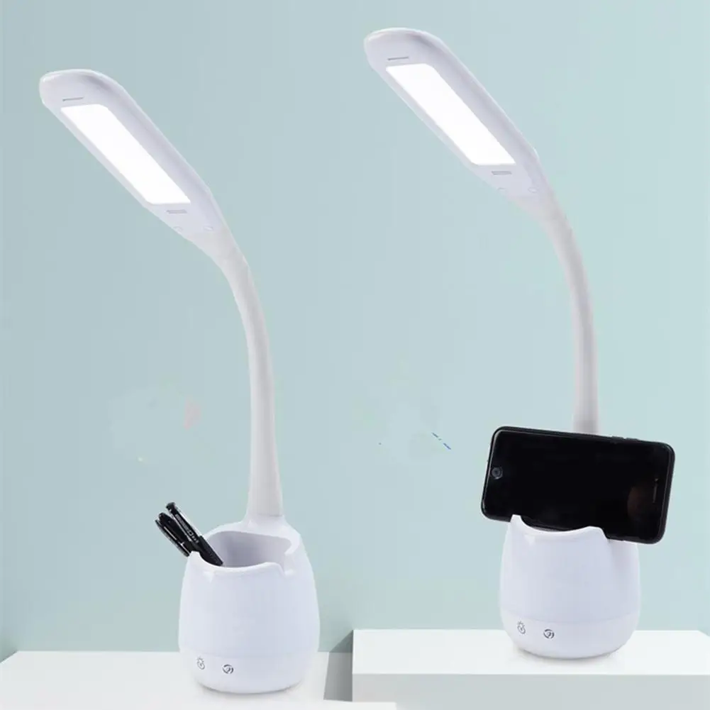 USB Перезаряжаемый светодиодный настольная лампа с сенсорным затемнением