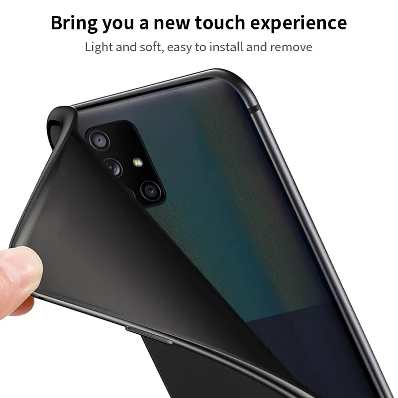

Phone Cover For Samsung Galaxy A50 A51 S20 FE A70 A71 A10 A20e A30 A40 A20s Black Soft Mobile Case Friends