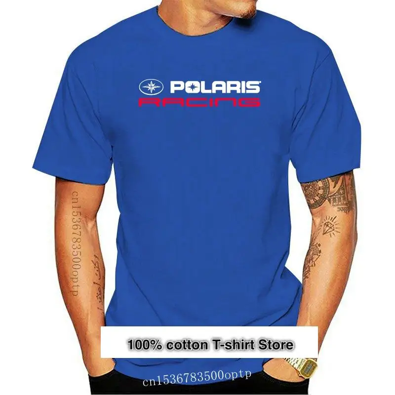 

Polaris Racing Rzr-Camiseta с логотипом снегохода для мужчин, с коротким рукавом, хлопчатобумажная футболка с круглым вырезом, Новинка
