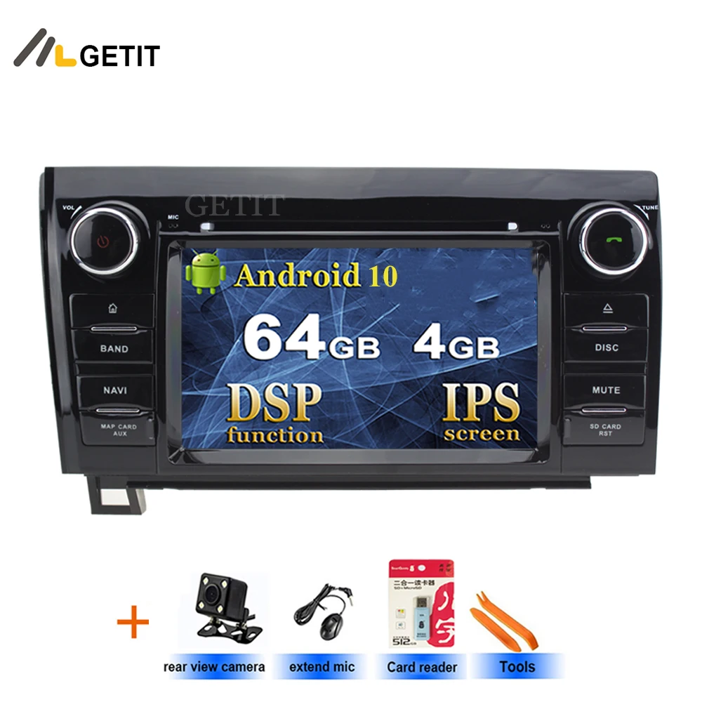 4 ГБ ОЗУ Android 10 автомобильный DVD-плеер для Toyota Tundra Sequoia с радио WiFi Bluetooth GPS |
