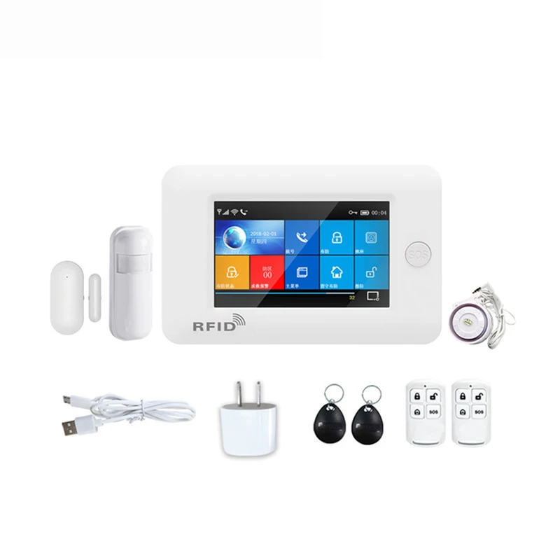 Сигнализация охранная беспроводная с Wi Fi GSM датчиком движения и автоматическим