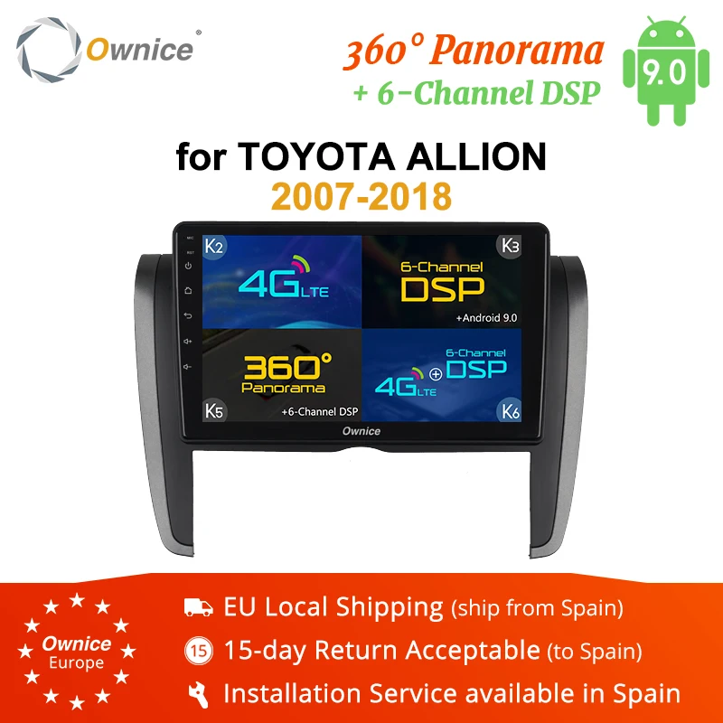 Ownice k3 k5 k6 Android 10 0 Octa Core Pano Оперативная память DSP 4 Гб 64 Встроенная Автомобильная