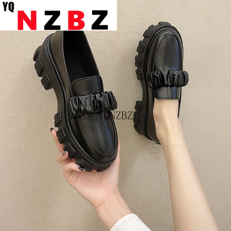 Женские туфли 2021 оксфорды модная женская обувь круглый носок искусственная кожа