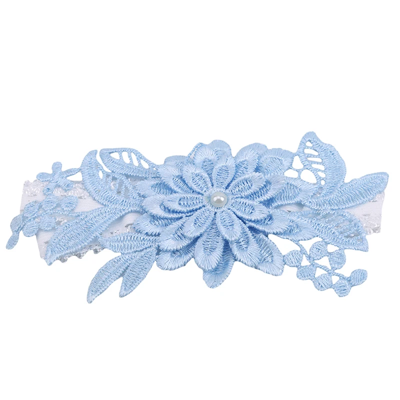 2 шт. Свадебные Подвязки темно-синие цветочные сексуальные подвязки с вышивкой