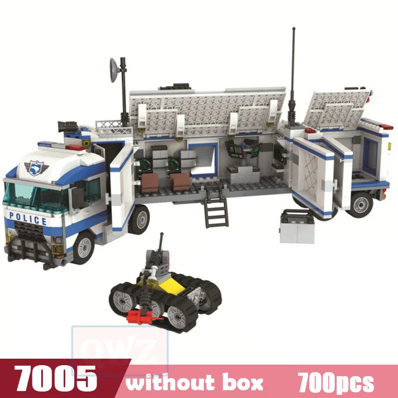 QWZ серия городская полиция строительные блоки полицейский участок детские