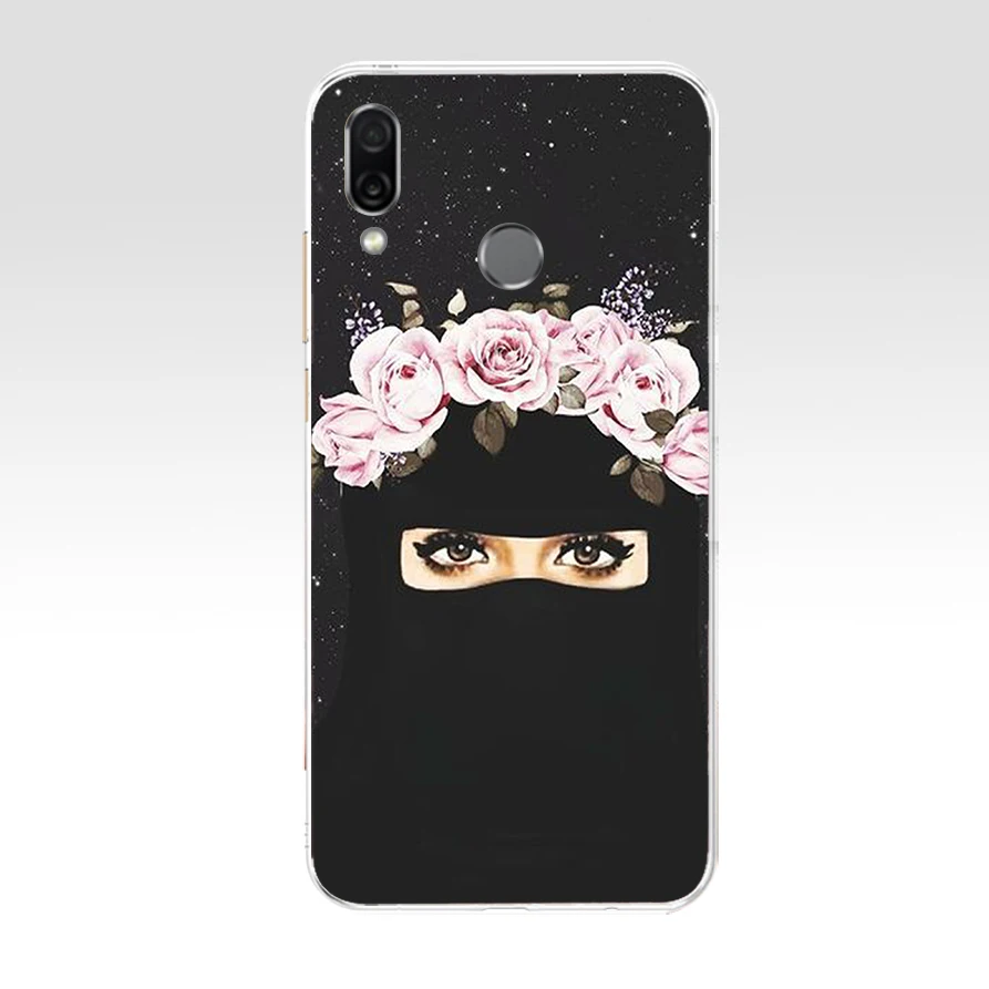 Чехол для телефона из мягкого силикона и ТПУ женщин арабов с глазами лица Niqab 030FG