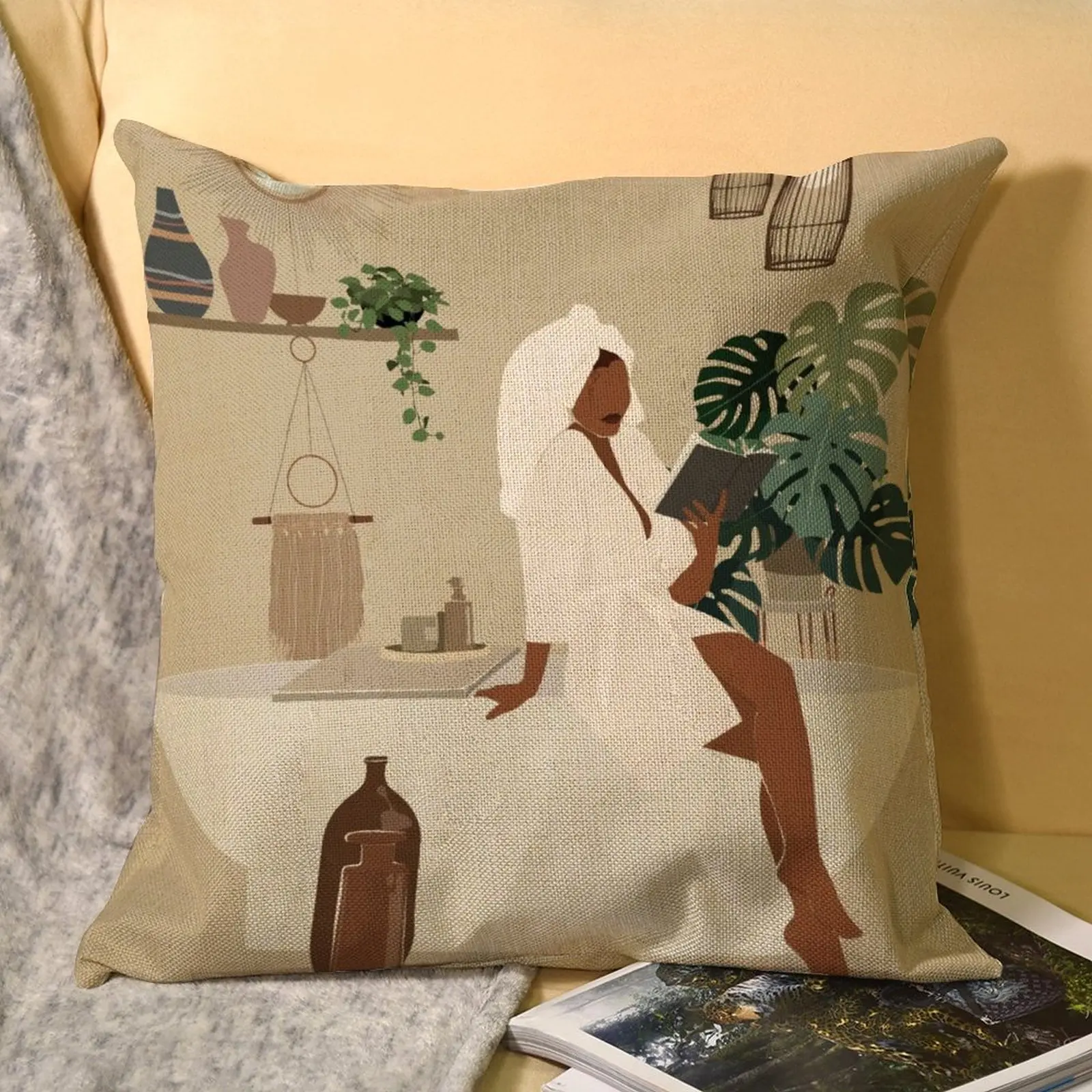 

Наволочка льняная для женщин, 45 х45 см, 45 х45 см