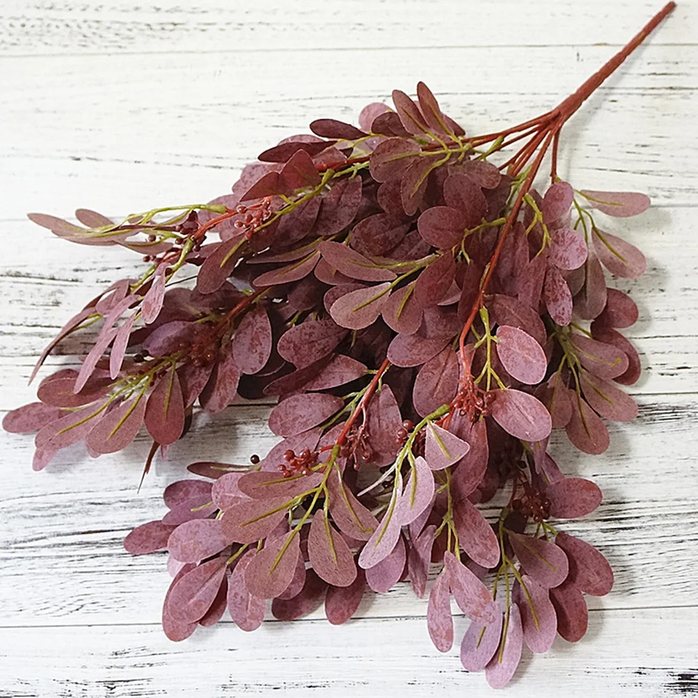 1 шт. 9 вилок зеленые листья Джуба ветки искусственные растения цветы сделай сам