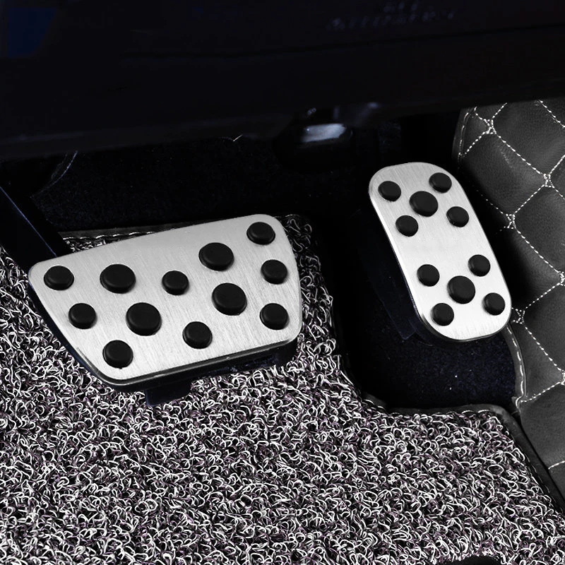 

Aluminum Alloy Car Foot Fuel Pedal Accelerator Brake Pedal Pad Covers Punch-free For Toyota Prado 2009-2019 Car Accessories