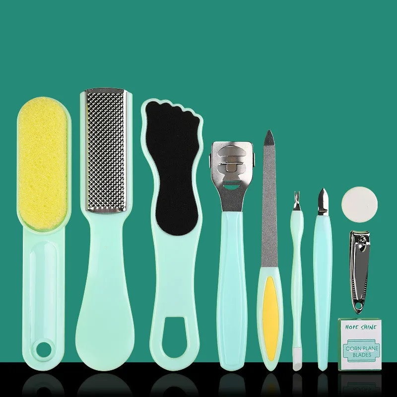 

Набор инструментов для профессионального педикюра, средство для удаления пятен и пяток, 8 шт./компл., 8 в 1