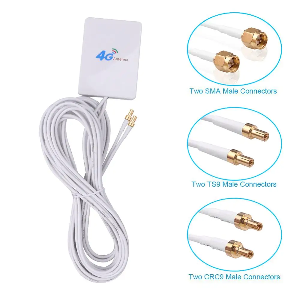 2 м 3G 4G LTE роутер модем воздушная внешняя антенна с разъемом TS9 / CRC9 SMA кабель для Huawei