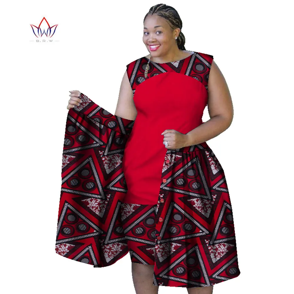 2021 летние африканские платья для женщин Большие размеры женские хлопковые