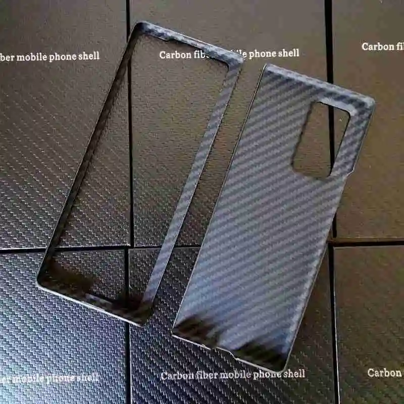 

Kevlar Mobile Shell F7000 Foldable Carbon Fiber Lightweight Protective Cover For Samsung Zfold2/zflip