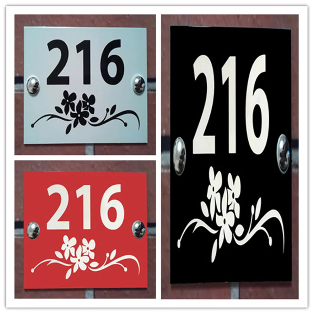 

Современные таблички с номером на дверь