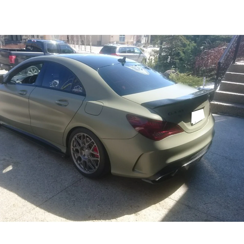 C117 W117 R Стиль углеродное волокно заднее литиевое крыло для Mercedes Ben ClA180 CLA200 CLA220 и CLA45