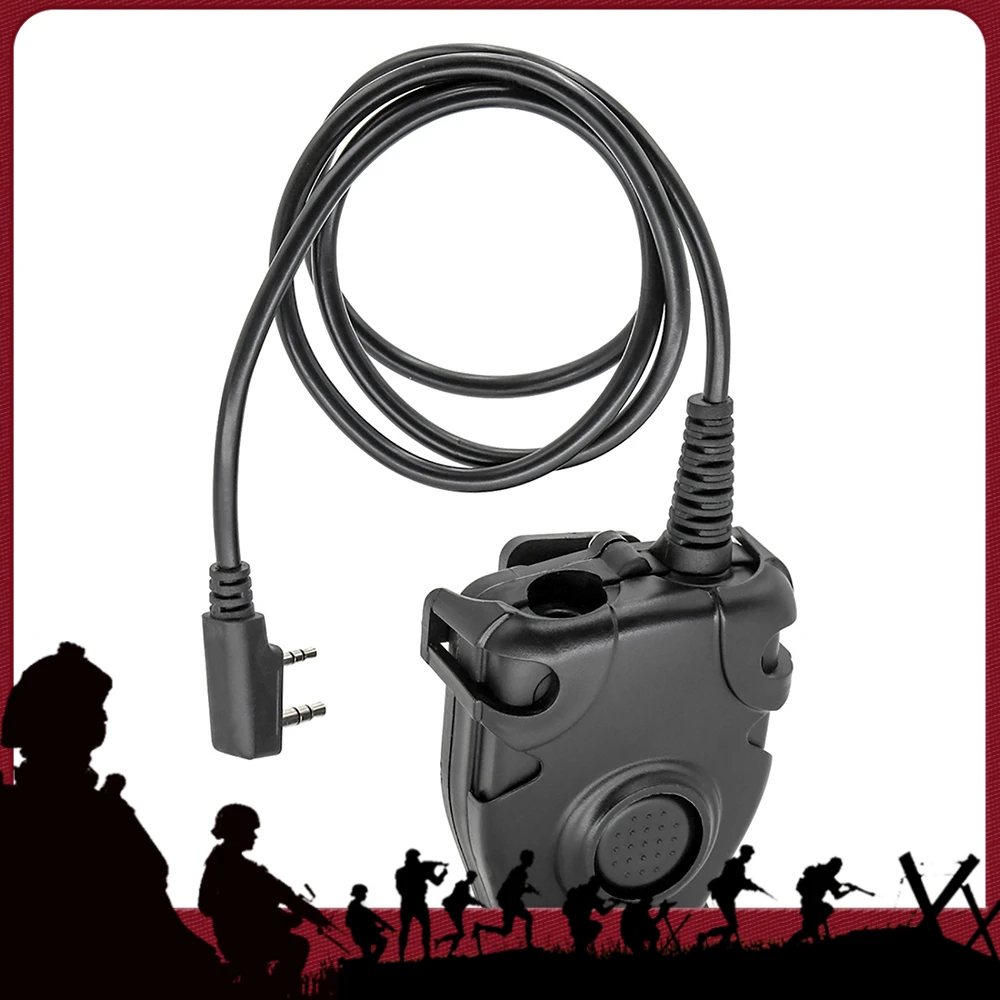 

PeItor PTT, suitable for intercom airsoft hunting, noise reduction shooting earphone accessories