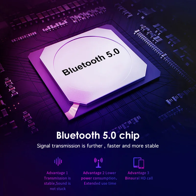 Беспроводные наушники с шумоподавлением игровая гарнитура TWS стерео микрофоном