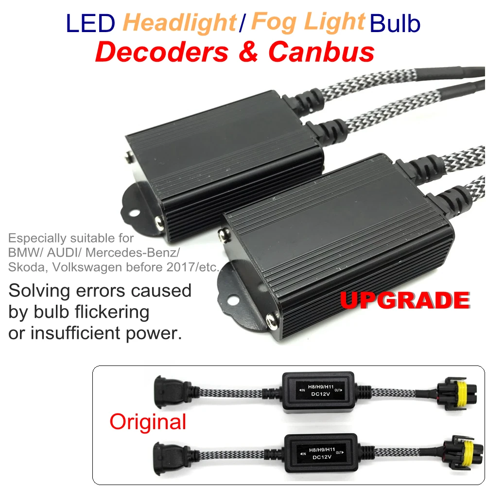 Светодиодный декодер Canbus резистор H7 светодиодный без мерцания H1 H11 9005 9006|wiring harness