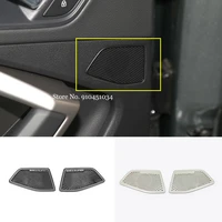 stainless steel for audi q3 2019 2020 auto accessories rear door stereo speaker audio sound cover trim sticker car styling 2pcs