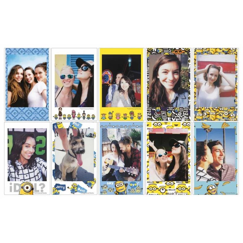1 упаковка Minion Banana Fujifilm Instax Mini пленка для Mini 8 7s 7 50s 50i 90 25 dw Share SP-1 Polaroid мгновенная фотокамера