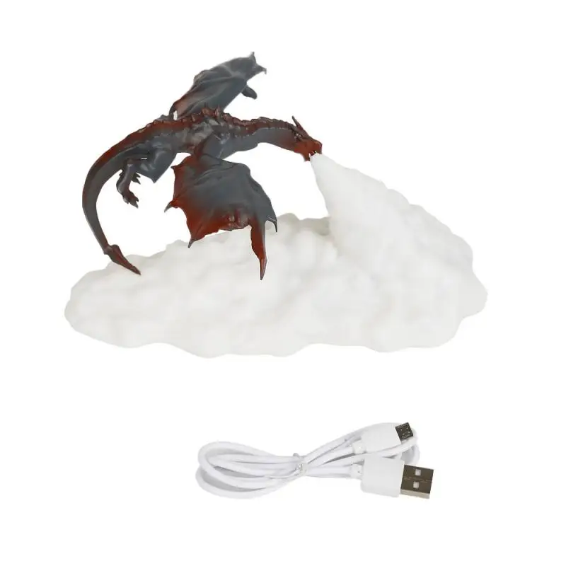 

LED Night Light 3D Printing Creative Night Light Flying Dragon Flame Light Cute Lamp Children Gift Room Decor Gift For Christmas