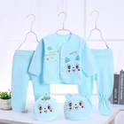 Мягкая хлопковая одежда Bekamille, для новорожденных (5 шт.компл.), модные костюмы для мальчиков и девочек