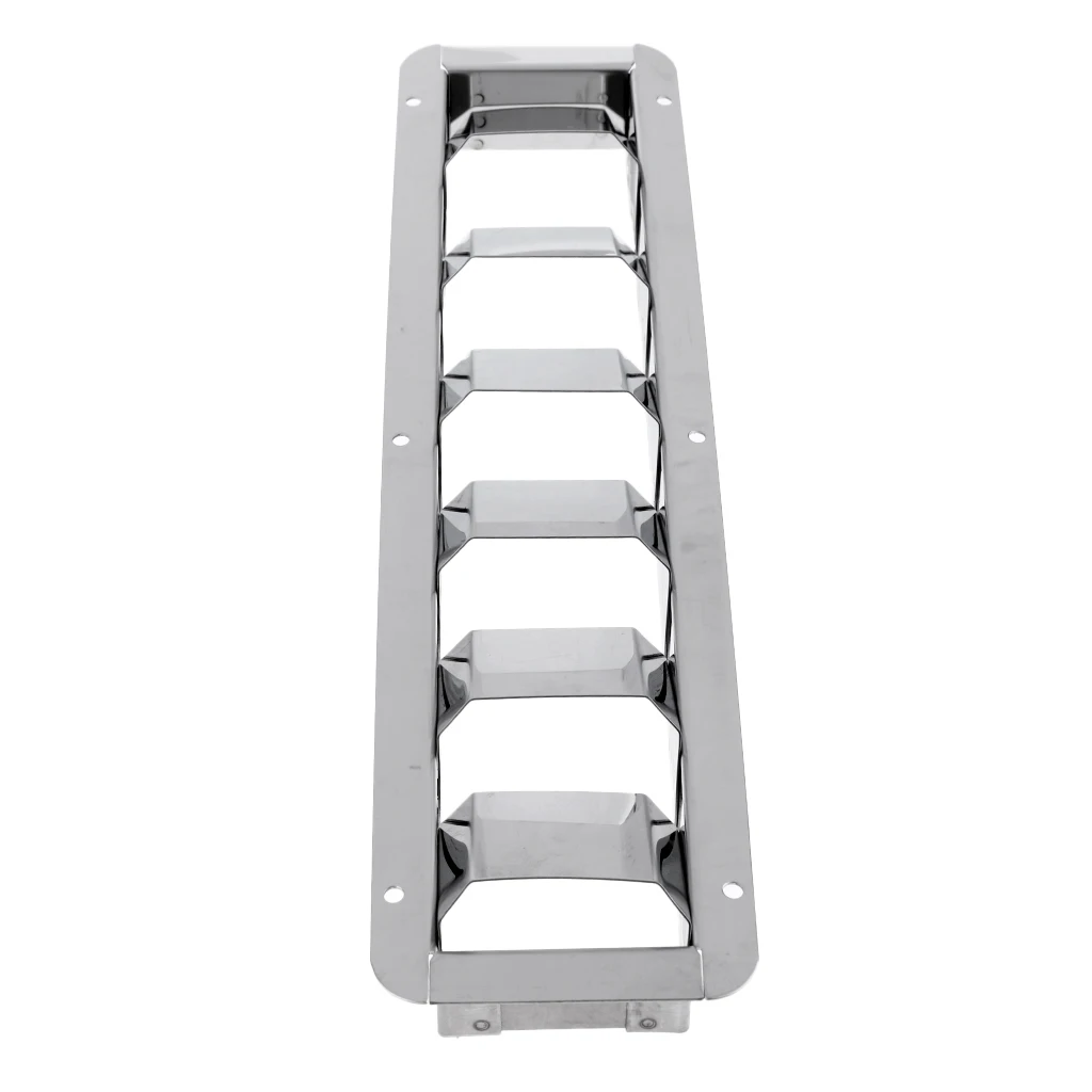 

Durable 304 Stainless Steel Marine Boat Caravan Yacht Louver Air Vent 6 Slots Ventilation Cover Replacement Accessories