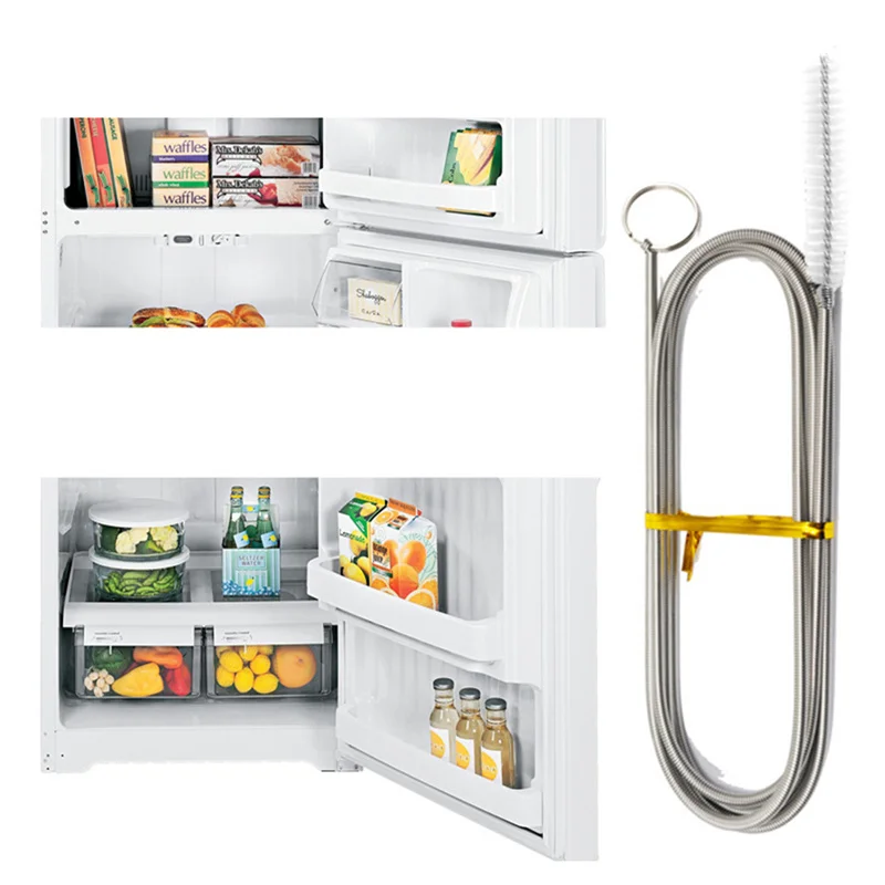 

Refrigerator Drain Hole Clog Remover Dredge Cleaning Set Flexible Refrigerator Scrub Brush Water Dredging Tool Cleaning Brush