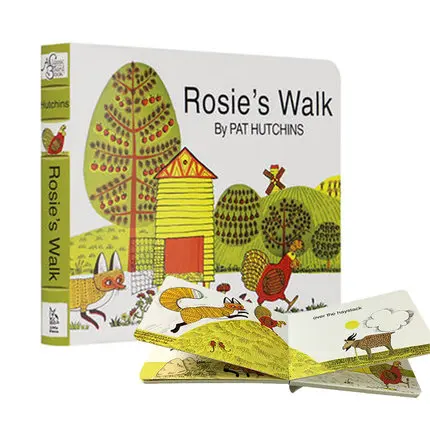 Rosies Walk Board Book Детские обучающие книги на английском языке для детей развивающие