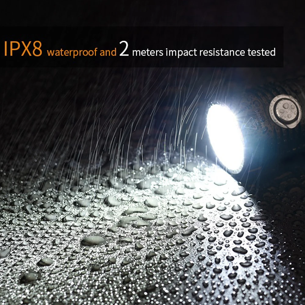 Comprar BORUiT-linterna LED Potente Para XP-G3, Linterna De Acampada Táctica Impermeable, Batería De 26350, Recargable Vía USB, Lámpara De Pesca Y Caza