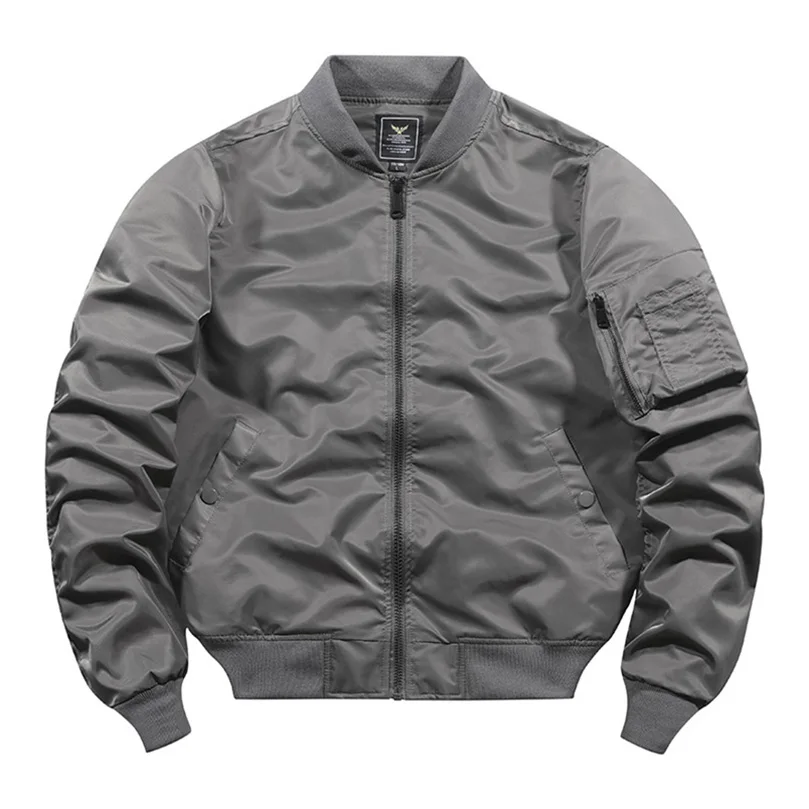 2023 Bomber Jacket Men Vintage Motorcycle Military Coat Spring Winter Padded Casual Pilot Male Clothing 4XL 5XL