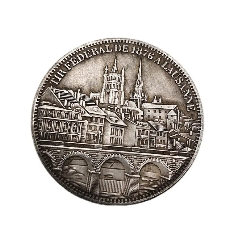 Французские памятные монеты 1836-1876 5 Franken Shooting We Must Be Strong и United Coin Collection поделки для