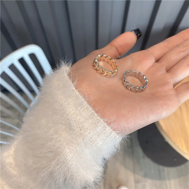 Модные Позолоченные Золотая Рыбка Кости кольцо простой женское на заказ Женская