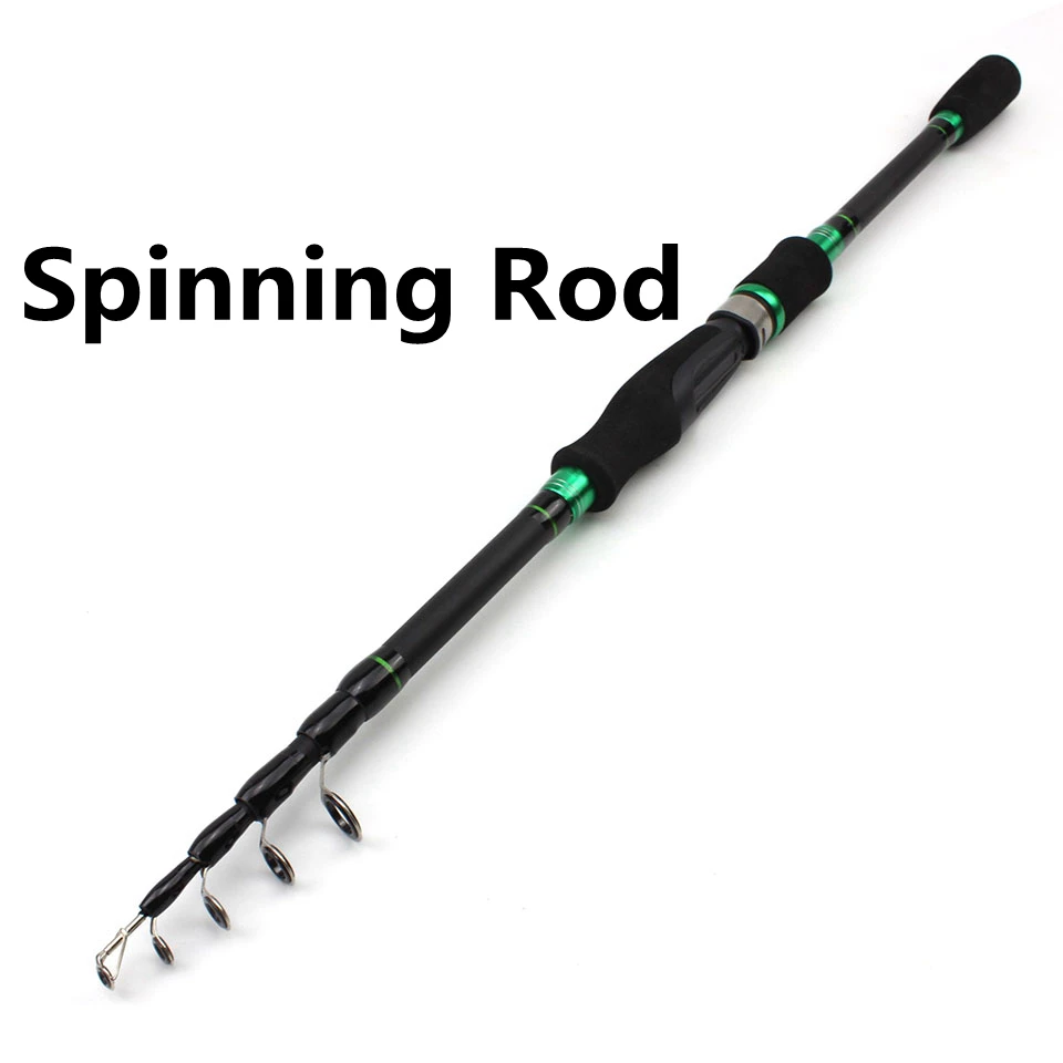 

Новинка, низкая цена, портативная телескопическая рыболовная удочка для приманки 1,8-2,7 м, углеродная удочка, мощное вращающееся кастинговое ...