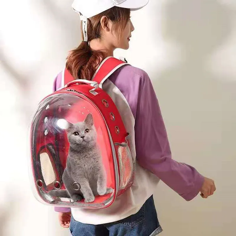 

New Pet Carrier Backpack Cat Bag Outdoor Travel backpack for dog Breathable Portable Double Shoulder Space Pets Backpacks