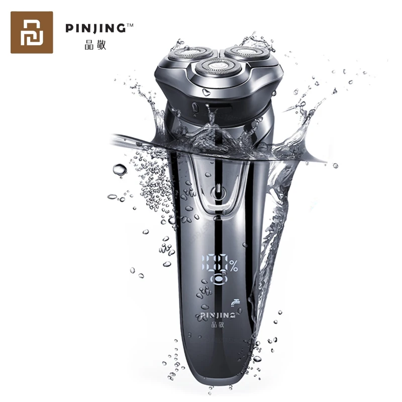 Xiaomi PINJING Electric Razor Shaver Wireless 3D Smart USB Charging IPX7 Waterproof 3 Head LED Display for Men ES3 | Бытовая техника