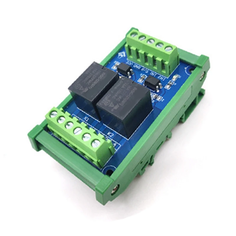 2х канальный 5 В релейный модуль высокого уровня запуска оптопара изоляция с PLC