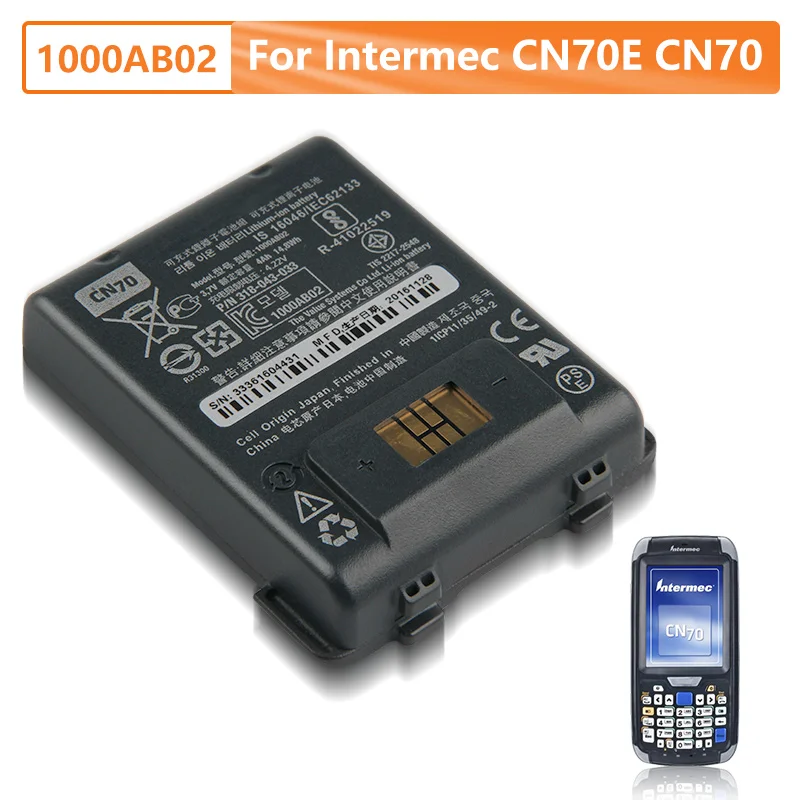 Оригинальная сменная батарея 1000AB02 для Intermec Honeywell CN70E CN70 318-043-033 аутентичная