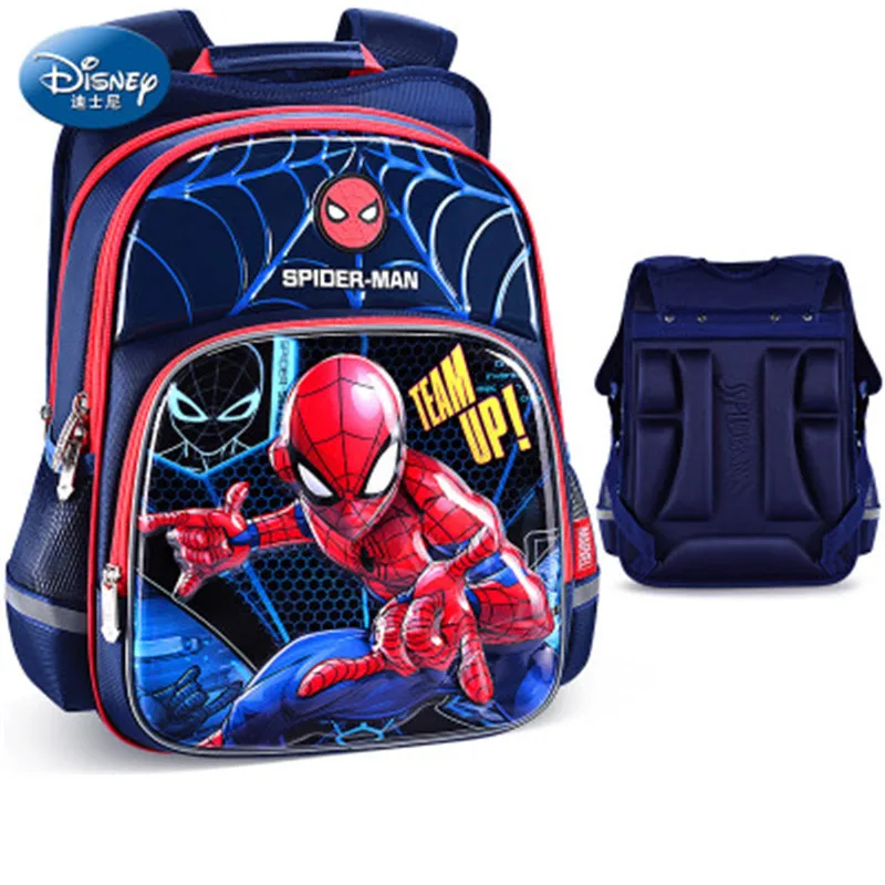 

Disney Children Spiderman Backpack Boy Girl Elementary School Backpack Iron Man Kids Kindergarten School Bag Protect The Spine