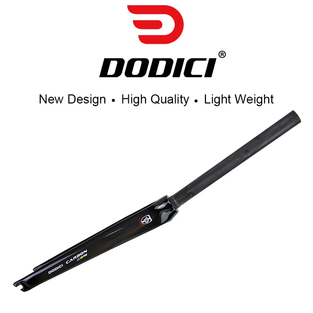 

DODICI 700C 1-1/8 Pro Carbon Fiber Road Fork High Quality Cycing Road Bicycle Front Fork Dead Flying Bike Front Fork 3k Gloss