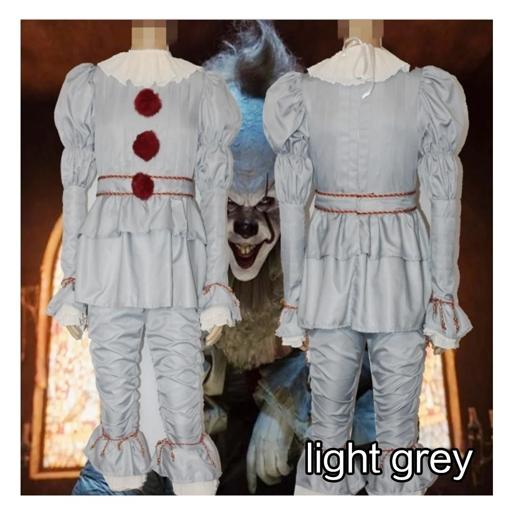 Маска Pennywise для косплея страшный костюм клоуна красивое платье Хэллоуина