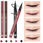 Подводка-карандаш профессиональная водостойкая для глаз, карандаш для макияжа, карандаш с коричневым и черным пигментом, стойкая жидкая подводка для глаз