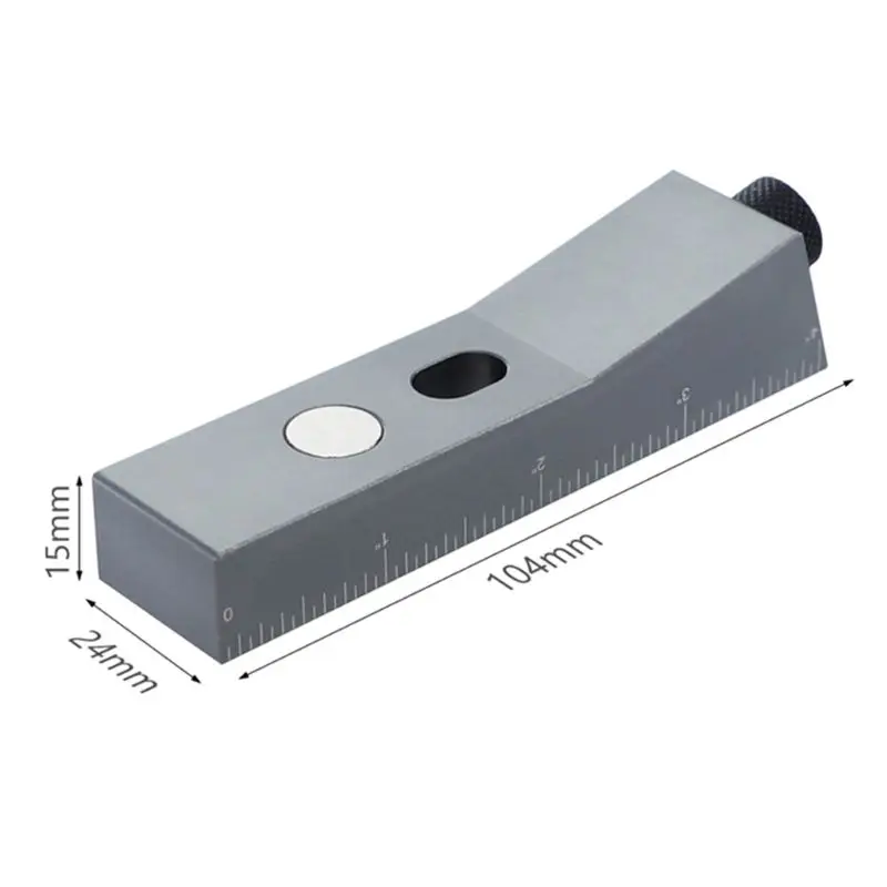 

Aluminum Alloy Small Oblique Hole Locator Drill Guide Magnetic Woodworking Tool H7ED