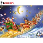 Huacan новая Алмазная картина Рождество 5D Сделай Сам Алмазная мозаика вышивка из мультфильмов ручная работа подарок украшение для дома