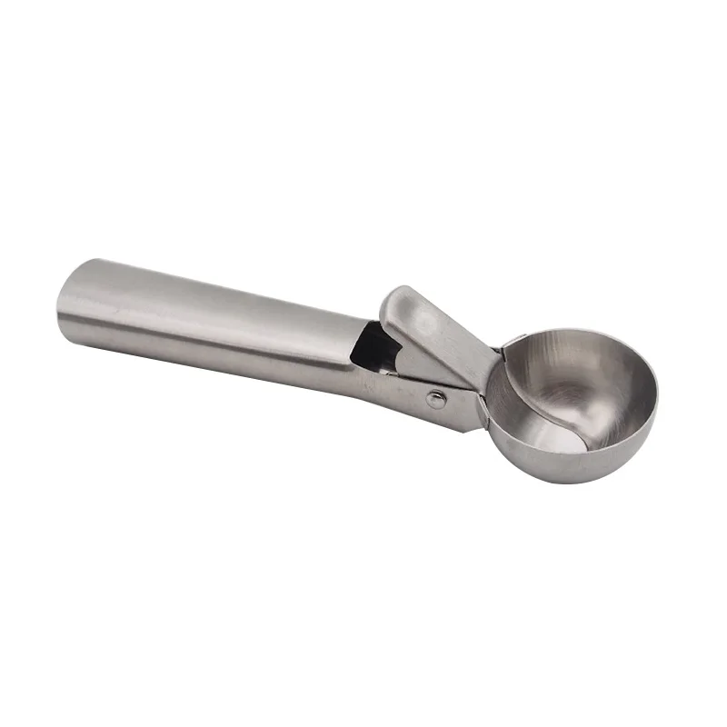 Ice Cream Scoops Stacks Stainless Steel Digger Fruit Non-stick Watermelon Spoon Kitchen Tools For Home Cake | Дом и сад